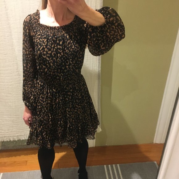 Fate abstract print ruffle dress - Picture 4 of 8